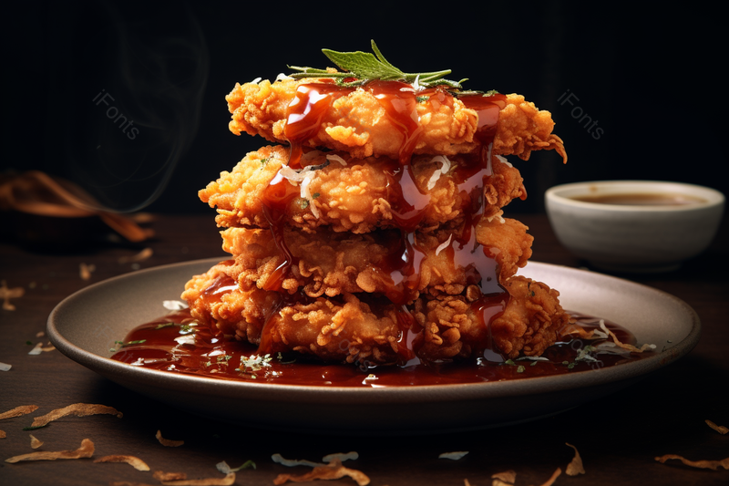 酥脆多汁的炸鸡美食广告背景图,高清,摄影图,摄影图片,图片大全,摄影图免费下载